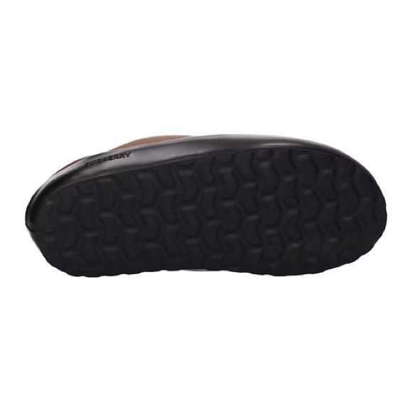 New Authentic BURBERRY SLIPPERS AND CLOGS MEN FABRIC BROWN BIRCH size 41 - Picture 8 of 12